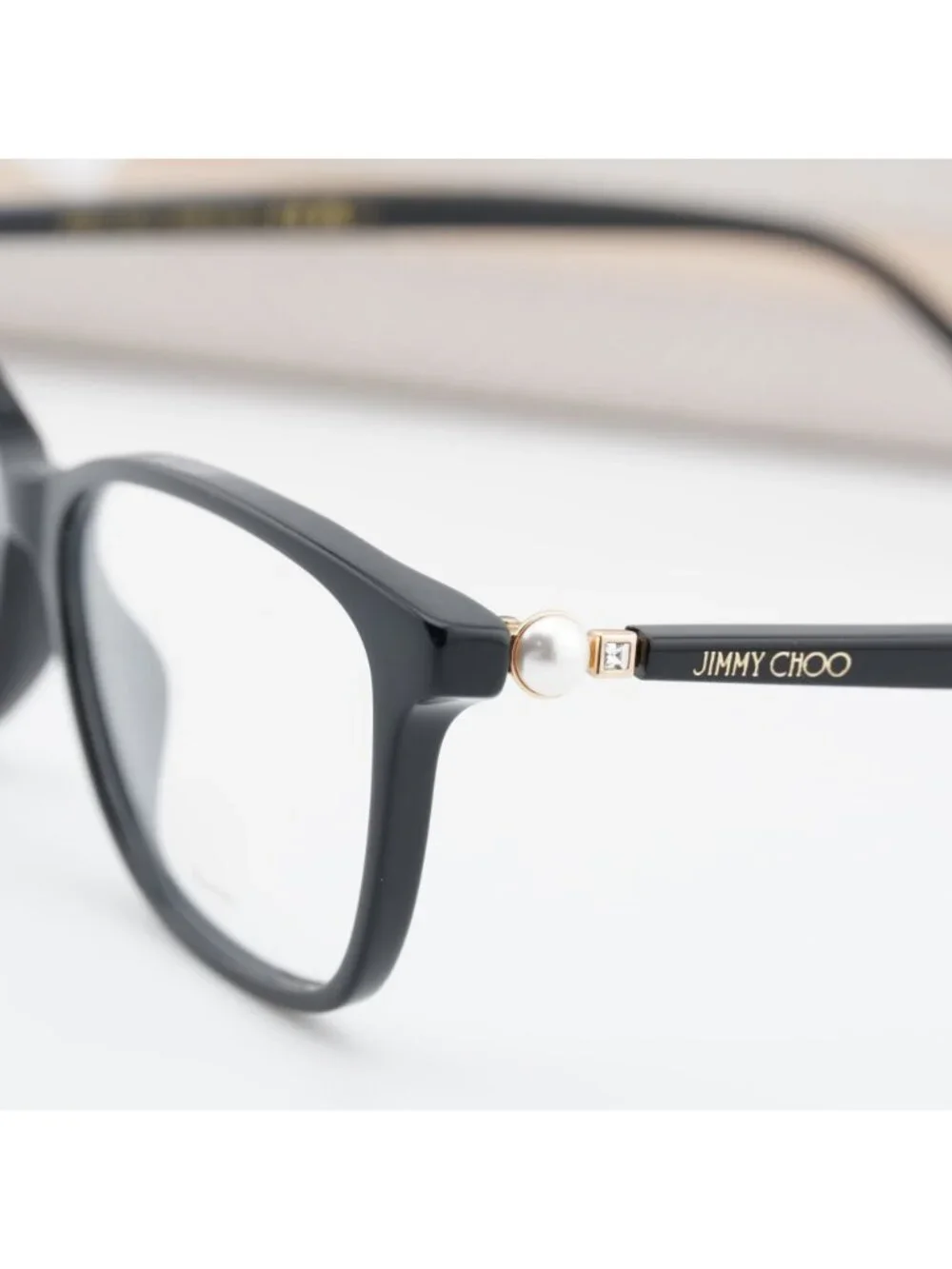 Jimmy Choo JC377 0807 00 Eyeglasses Black 53mm Rectangle Frame